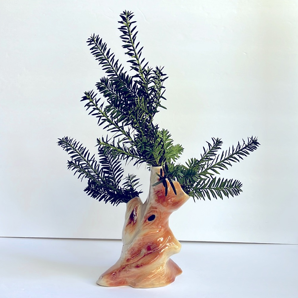 Vintage Tree Vase Handmade OOAK